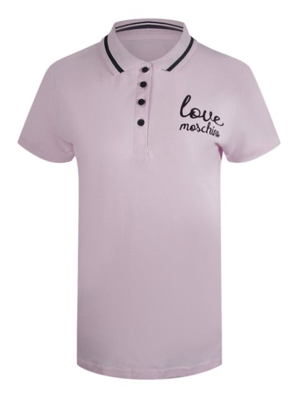 BNWT MOSCHINO Love Moschino Signature Logo Pink Polo Shirt